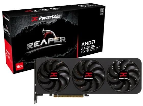 Відеокарта PowerColor RX 9070 XT Reaper (RX9070XT 16G-A)