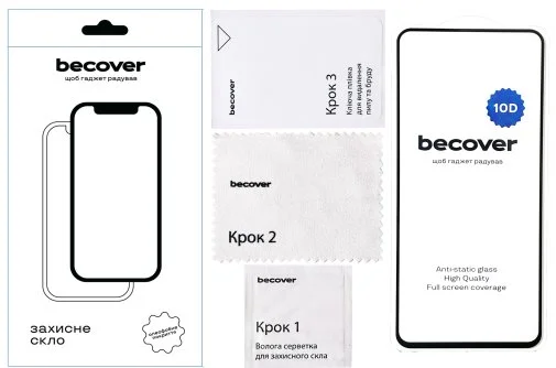 Фото: Захисне скло BeCover 10D for Tecno Spark 20 Pro KJ6 - Black (711819) № 4 | KTC
