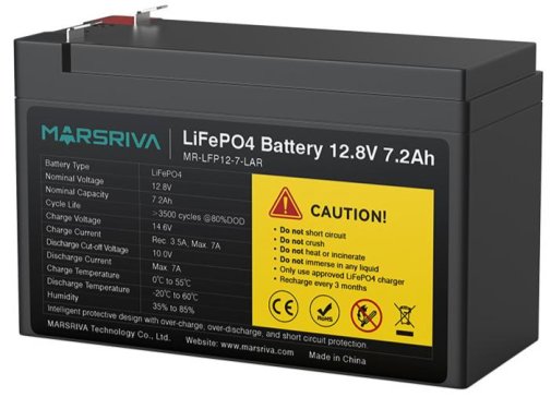 Батарея для ДБЖ Marsriva MR-LFP12-7-LAR 12.8V 7.2Ah