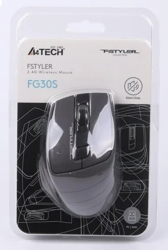 Фото: Миша A4tech FG30S Silent Black/Grey (FG30S Grey) № 16 | KTC