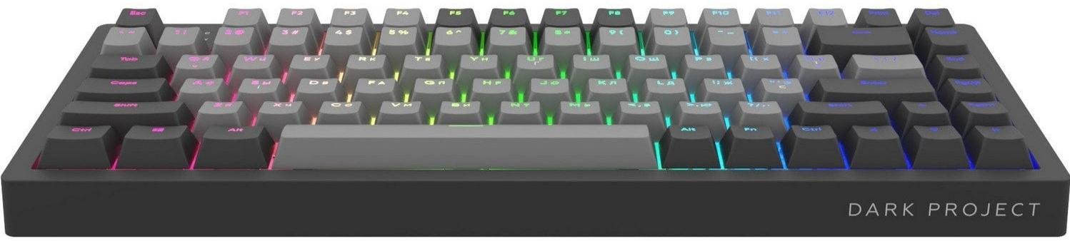 Клавіатура Dark Project KD83A PBT Mech. Gateron Cap Teal ENG/UA/RU Black/Gray (KB-GCT-871-100004)