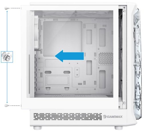 Корпус Gamemax Starlight 2 AW White with window (Starlight 2AW)