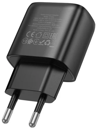 Фото: Зарядний пристрій Hoco C140A Smart 18W Black (6942007627788) № 9 | KTC