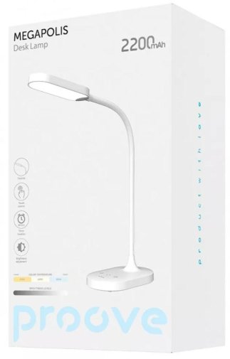 Настільна лампа Proove Megapolis 2200 mAh white