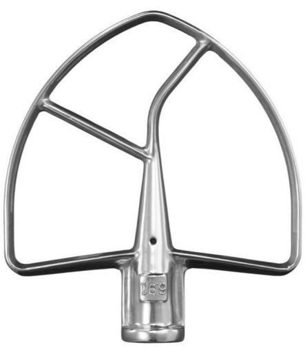 Набір насадок для планетарного міксера KitchenAid 5KSM7BL3PSS (гак для тіста, плоский збивач, вінчик)
