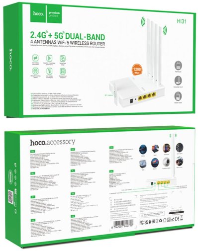 Wi-Fi Роутер Hoco HI31 (6942007640718)