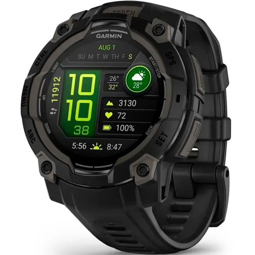 Смарт годинник Garmin Instinct 3 - 45 mm AMOLED Black with Black Band (010-02936-00)