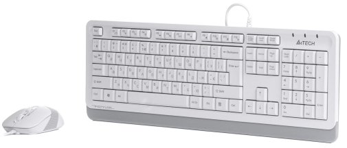 Комплект клавіатура+миша A4tech F1010 White