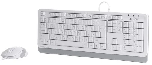 Фото: Комплект клавіатура+миша A4tech F1010 White № 9 | KTC