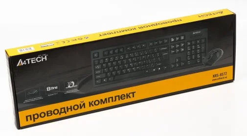 Фото: Комплект клавіатура+миша A4tech KRS-8572 Black № 6 | KTC
