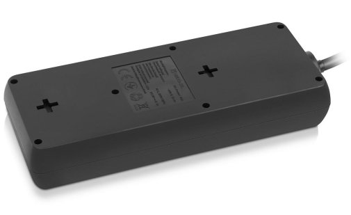  Мережевий фільтр Real-EL RS-Protect 805 8/1.8m USB Black (EL122300042)