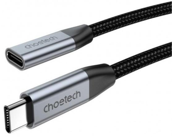 Кабель Choetech 100W CM / CF 2m Black (XCC-1039-CA-GY)
