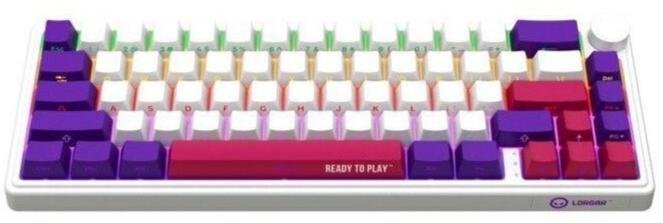 Клавіатура Lorgar KBP70MW Toxic Purple ENG WL/RT/USB White (LRG-KBP70MW-WH-US)