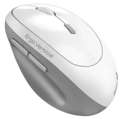 Фото: Миша Genius Ergo 8350S AI Silent Wireless White/Grey (31030041401) № 6 | KTC