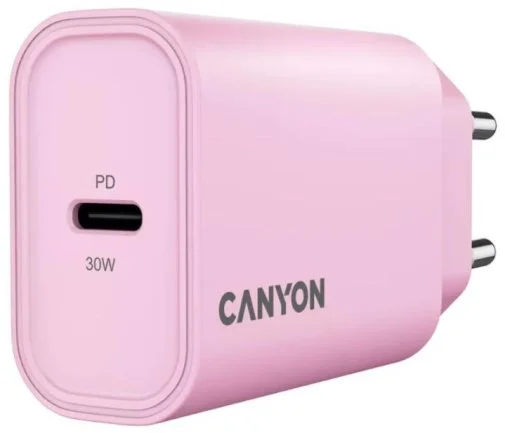 Фото: Зарядний пристрій Canyon OnCharge 30CL 30W Pink (CNE-CHA30CLPK) № 9 | KTC