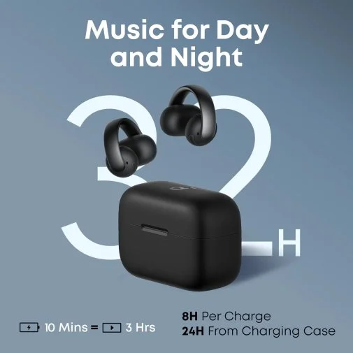Фото: Навушники Anker SoundCore AeroClip Black (A3388G11) № 6 | KTC