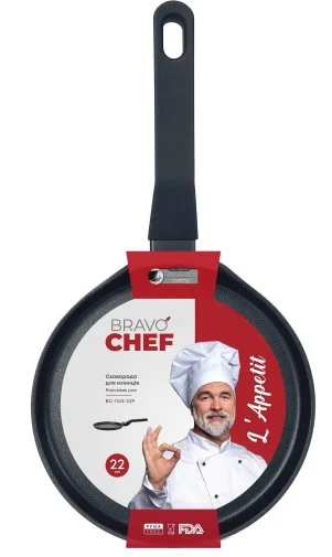 Фото: Сковорода Bravo Chef LAppetit 22cm (BC-1103-22Р) № 8 | KTC