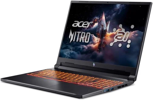 Фото: Ноутбук Acer Nitro V 16 ANV16-42 NH.U1FEU.004 Black - 16" IPS 180 Гц / AMD Ryzen 7 / 260 / DDR5 32 ГБ / PCI-E SSD 1 ТБ / GeForce RTX 5070 № 10 | KTC