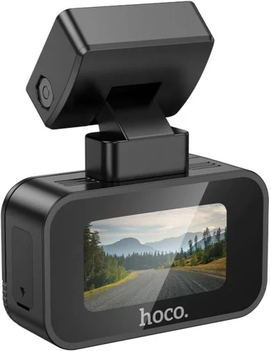 Фото: Відеореєстратор Hoco DV10 mini screen dashcam Black (6942007638630) № 11 | KTC