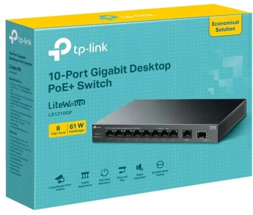 Фото: Комутатор TP-Link LS1210GP № 8 | KTC