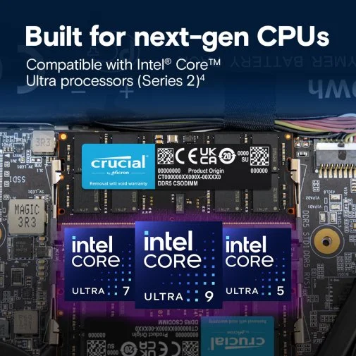 Фото: Оперативна пам’ять Crucial CSODIMM DDR5 1x32GB (CT32G64C52CS5) № 10 | KTC