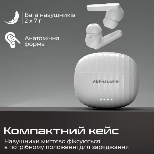 Фото: Навушники HiFuture Sonicbliss White (sonicbliss.white) № 14 | KTC