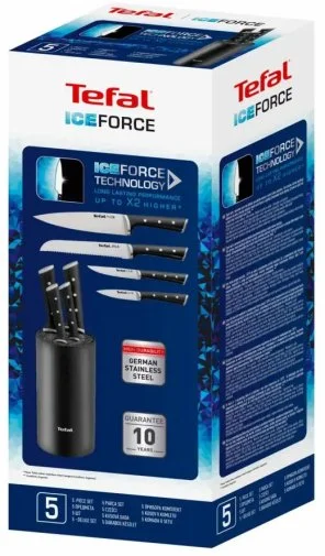 Фото: Набір ножів Tefal Ice Force Black (K2325S75) № 13 | KTC