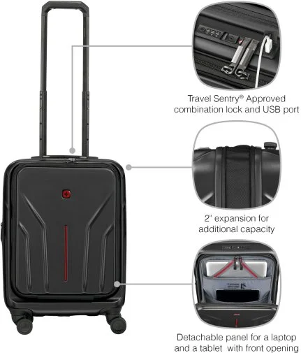 Фото: Валіза Wenger Amplix Hardside Carry-On Black (653323) № 29 | KTC