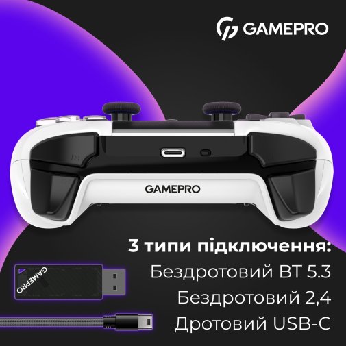 Геймпад GamePro GPS20W Wireless White