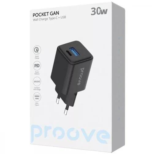 Фото: Зарядний пристрій Proove Proove Pocket 30W Black (WCPG30110001) № 4 | KTC