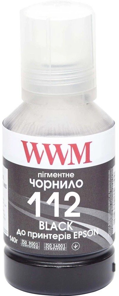 Чорнило WWM for Epson L11160/6490 140g Black (E112BP)