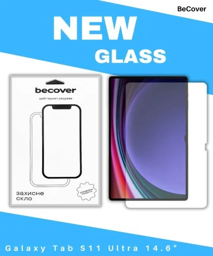 Фото: Захисне скло BeCover for Samsung Galaxy Tab S11 Ultra SM-X930/X936 (714556) № 9 | KTC