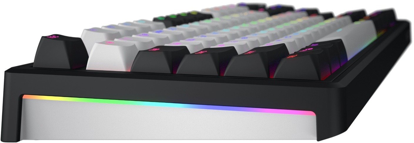 Клавіатура, Hator Skyfall 80 MAG ULTIMA 8K Aurum Ice, Wireless/BT, Black/White ( Gaming )