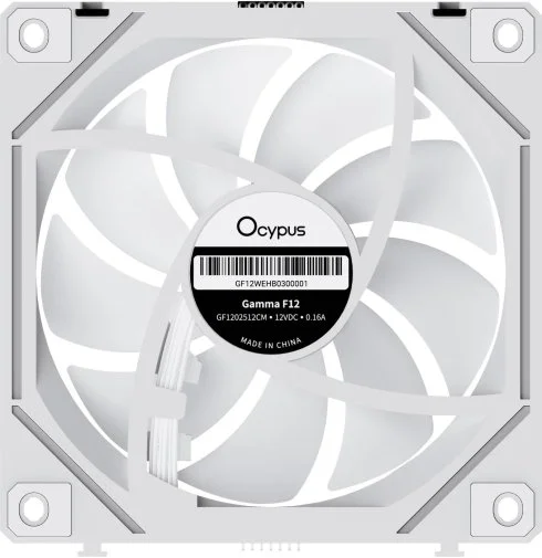 Фото: Кулер Ocypus Gamma F12 UNI ARGB Reverse Blade White 3pcs (GAMMA-F12-WH3AM01U-GL) № 13 | KTC