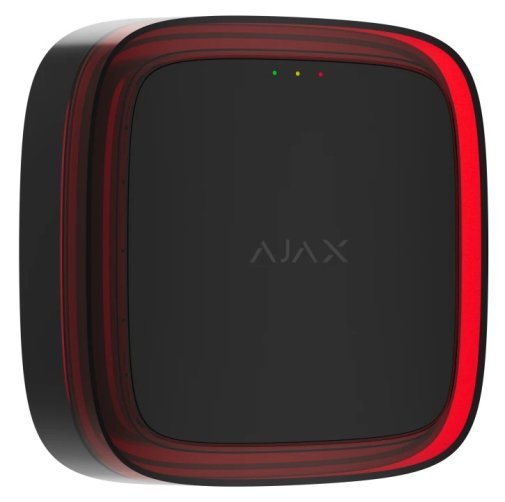 Бездротовий адресний пожежний оповіщувач світловий Ajax EN54 FireProtect (VAD) Jeweller Black