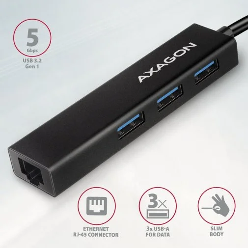 Фото: USB-хаб Axagon HMC-GL3A Black № 11 | KTC