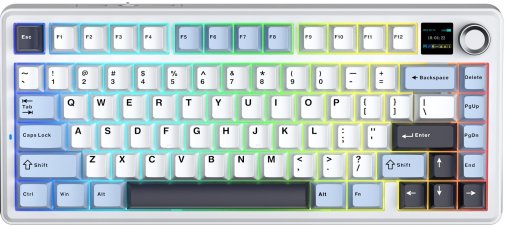 Клавіатура, Aula F75 Max ENG/UA Wireless, White