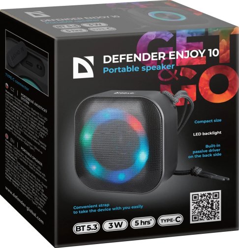 Колонка Defender Enjoy 10 Bluetooth, Black