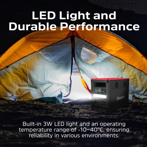 Зарядна станція Energizer PPS1500W2F 1800W 1536Wh (PPS1500W2F)