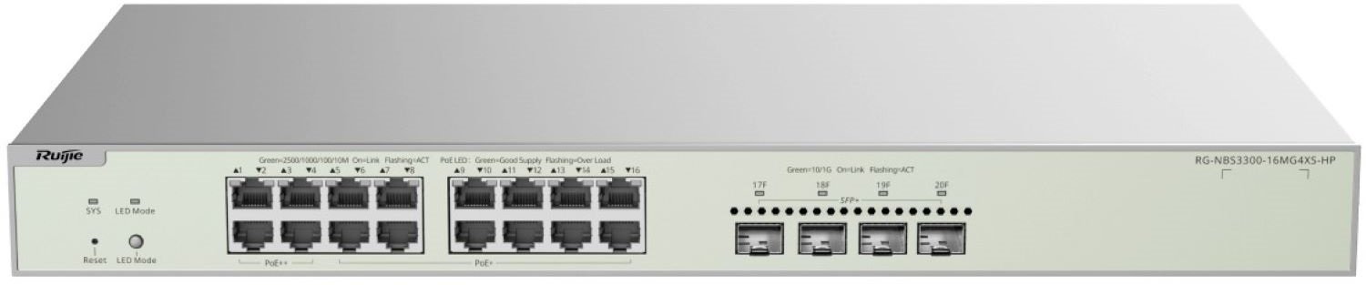 Комутатор Ruijie Reyee RG-NBS3300-16MG4XS-HP