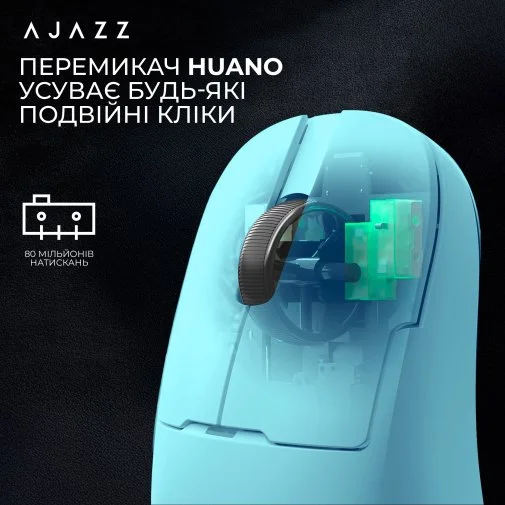 Фото: Миша Ajazz AJ159P MC WL/BT/USB Blue (AJ159P-MC-Blue) № 27 | KTC