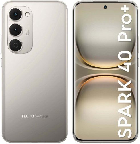 Смартфон TECNO Spark 40 Pro Plus KM7 8/256GB Moon Titanium (4894947096358)