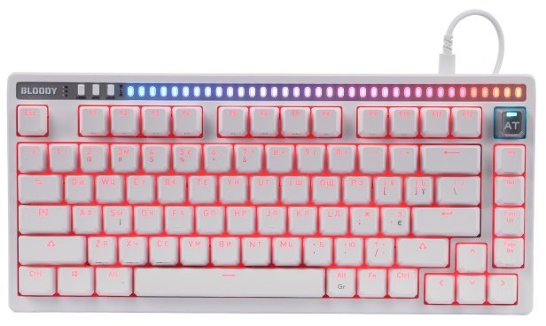 Клавіатура Bloody AT75 Alpha Optical Switch White (AT75 White)