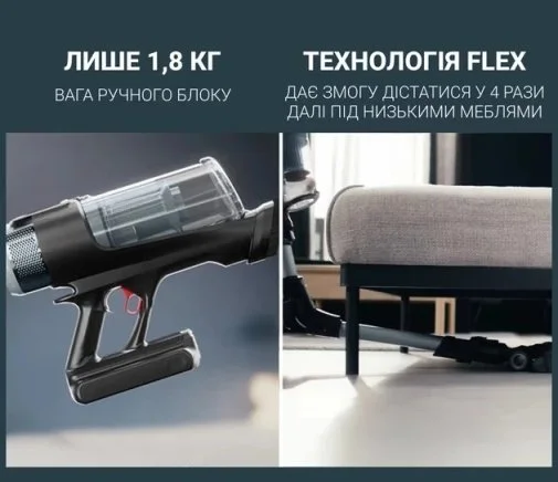 Фото: Ручний бездротовий пилосос Rowenta X-Force Flex 16.60 Animal (RH9C71E0) № 21 | KTC