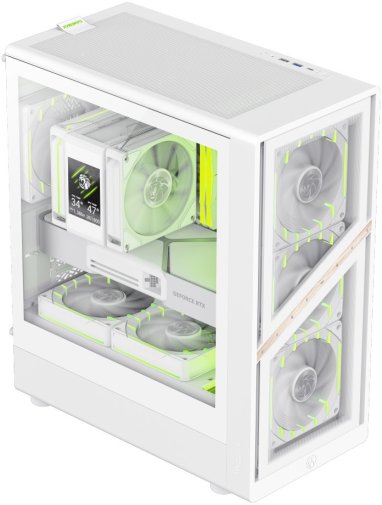 Корпус Gamemax Aeris 330 GB White with window (AERIS 330 GW)