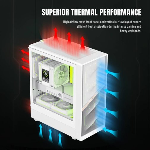 Корпус Gamemax Aeris 330 MW White with window (AERIS 330 MW)