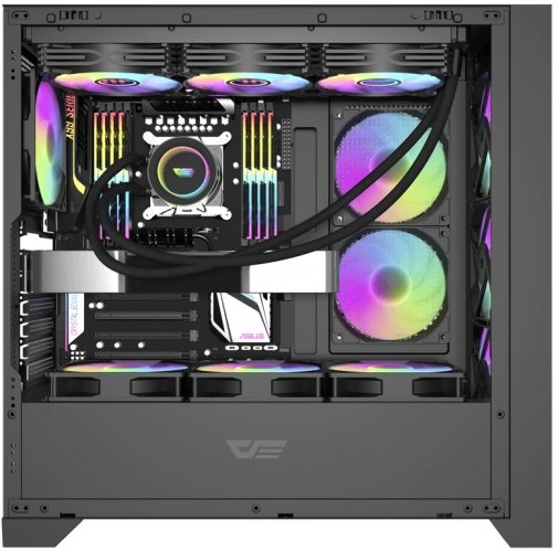 Корпус DARKFLASH DRX90 Mesh Black with window (DRX90 MESH BLACK)