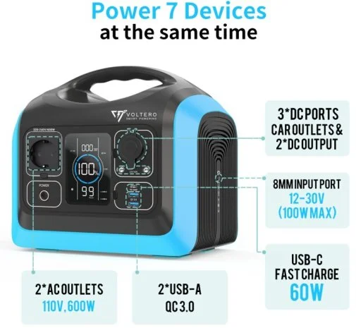 Фото: Зарядна станція Voltero PS6 600W 595Wh (PS6) № 16 | KTC
