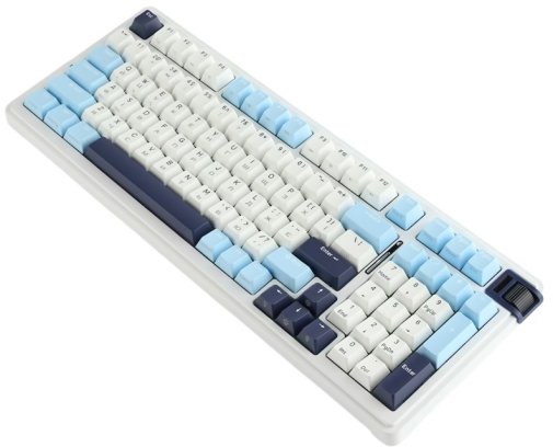 Клавіатура KZZI K98 Rainbow Switch ENG/UKR WL/BT/USB Polar White (6935280824999)