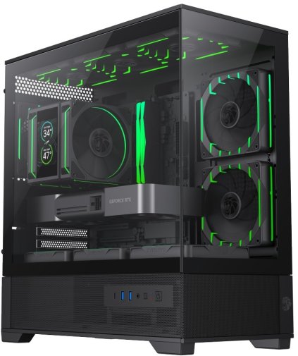 Корпус Gamemax VISTA 2 MB Black with window